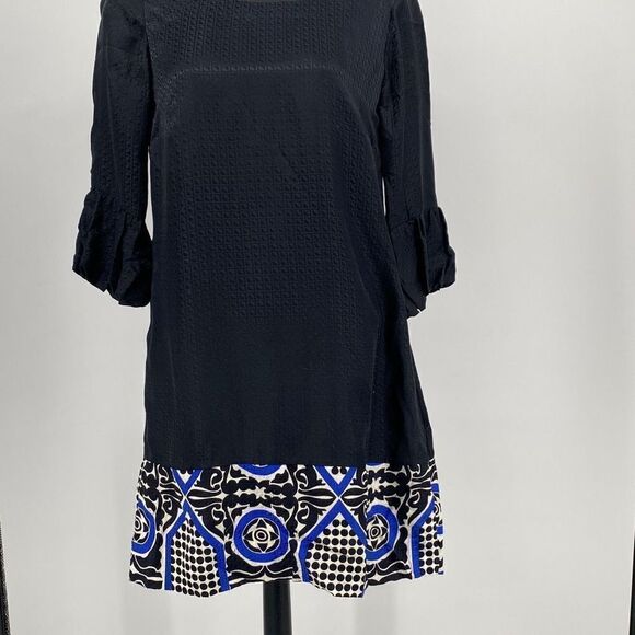 Alice & Trixie Women's 3/4 Sleeve Scoop Neck A-Line Dress Black Extra Small - Picture 15 of 15